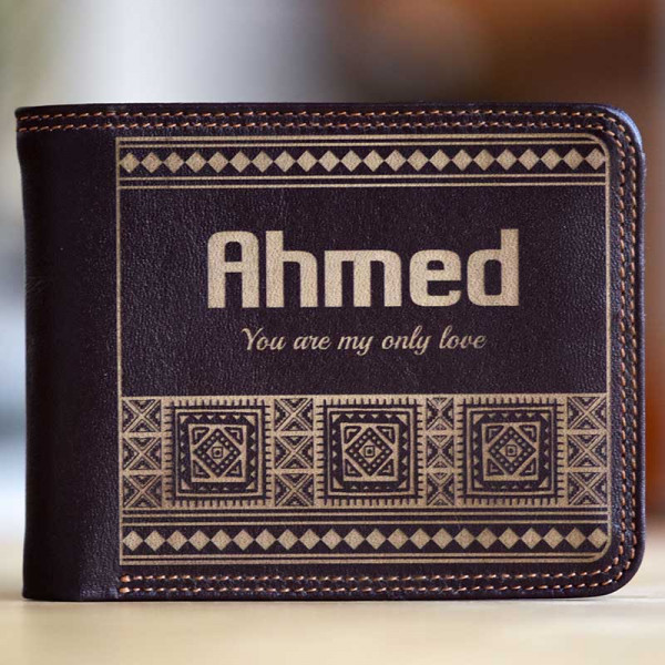 personalized wallet by Laser Gallery