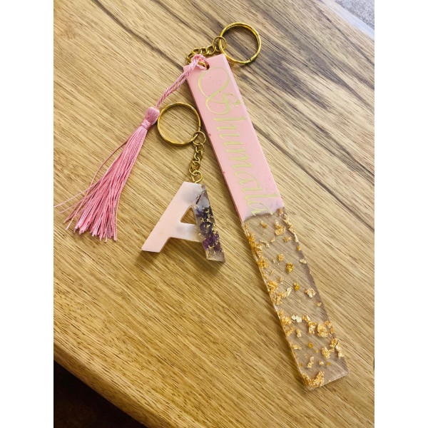 customised keychain and bookmark