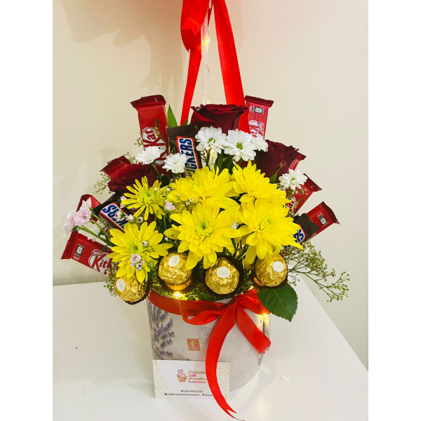 Chocolate bouquet with ballon
